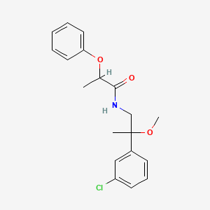 N-(2-(3-chlorophenyl)-2-methoxypropyl)-2-phenoxypropanamide