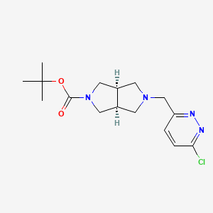 Tert-butyl (3aS,6aR)-2-[(6-chloropyridazin-3-yl)methyl]-1,3,3a,4,6,6a-hexahydropyrrolo[3,4-c]pyrrole-5-carboxylate