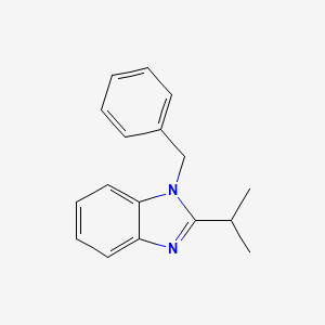molecular formula C17H18N2 B2552392 1-benzyl-2-(propan-2-yl)-1H-1,3-benzodiazole CAS No. 41030-11-9