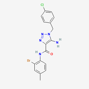5-amino-N-(2-bromo-4-methylphenyl)-1-(4-chlorobenzyl)-1H-1,2,3-triazole-4-carboxamide