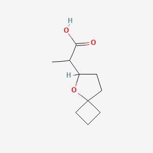 molecular formula C10H16O3 B2552406 2-(5-Oxaspiro[3.4]octan-6-yl)propanoic acid CAS No. 2248295-98-7