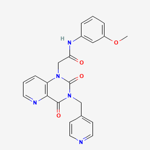 2-(2,4-dioxo-3-(pyridin-4-ylmethyl)-3,4-dihydropyrido[3,2-d]pyrimidin-1(2H)-yl)-N-(3-methoxyphenyl)acetamide
