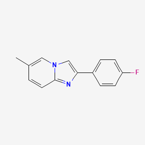 molecular formula C14H11FN2 B2552419 2-(4-Fluorophenyl)-6-methylimidazo[1,2-a]pyridine CAS No. 380578-43-8