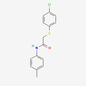 B2552426 2-[(4-chlorophenyl)sulfanyl]-N-(4-methylphenyl)acetamide CAS No. 197513-16-9
