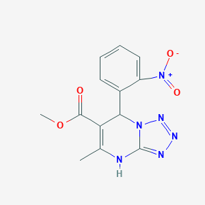 molecular formula C13H12N6O4 B255244 Methyl 5-methyl-7-(2-nitrophenyl)-4,7-dihydrotetrazolo[1,5-a]pyrimidine-6-carboxylate 