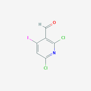 molecular formula C6H2Cl2INO B2552445 2,6-二氯-4-碘烟醛 CAS No. 1309866-36-1
