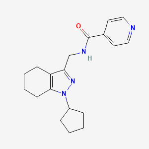 N-((1-cyclopentyl-4,5,6,7-tetrahydro-1H-indazol-3-yl)methyl)isonicotinamide