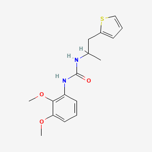 molecular formula C16H20N2O3S B2552473 1-(2,3-Dimethoxyphenyl)-3-(1-(thiophen-2-yl)propan-2-yl)urea CAS No. 1206989-69-6