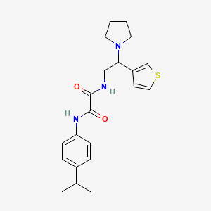 N1-(4-isopropylphenyl)-N2-(2-(pyrrolidin-1-yl)-2-(thiophen-3-yl)ethyl)oxalamide