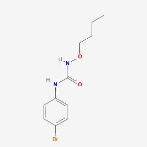 molecular formula C11H15BrN2O2 B255250 N-(4-bromophenyl)-N'-butoxyurea 