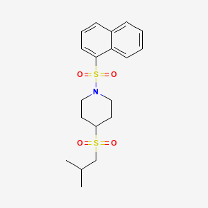 4-(Isobutylsulfonyl)-1-(naphthalen-1-ylsulfonyl)piperidine