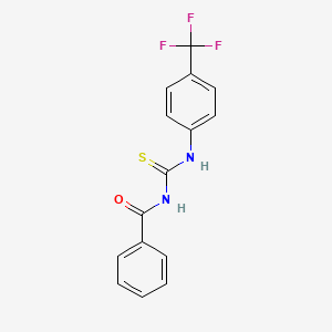 molecular formula C15H11F3N2OS B2552504 1-Benzoyl-3-[4-(trifluoromethyl)phenyl]thiourea CAS No. 117174-71-7