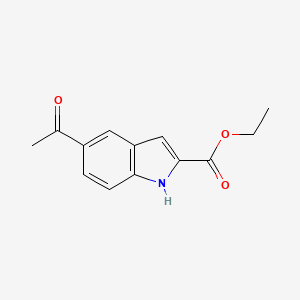 molecular formula C13H13NO3 B2552506 Ethyl 5-acetyl-1H-indole-2-carboxylate CAS No. 31380-56-0