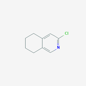 molecular formula C9H10ClN B2552517 3-Chloro-5,6,7,8-tetrahydroisoquinoline CAS No. 875249-27-7