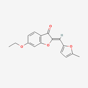 (Z)-6-ethoxy-2-((5-methylfuran-2-yl)methylene)benzofuran-3(2H)-one