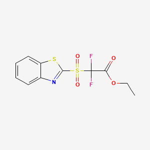 Ethyl 2-(1,3-benzothiazol-2-ylsulfonyl)-2,2-difluoroacetate