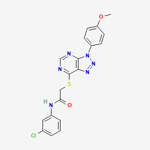 N-(3-chlorophenyl)-2-((3-(4-methoxyphenyl)-3H-[1,2,3]triazolo[4,5-d]pyrimidin-7-yl)thio)acetamide
