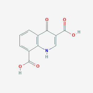 molecular formula C11H7NO5 B2552541 4-Hydroxyquinoline-3,8-dicarboxylic acid CAS No. 111185-87-6
