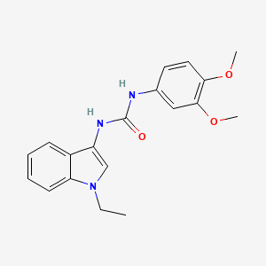 molecular formula C19H21N3O3 B2552542 1-(3,4-dimethoxyphenyl)-3-(1-ethyl-1H-indol-3-yl)urea CAS No. 923095-51-6