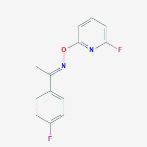1-(4-fluorophenyl)-1-ethanone O-(6-fluoro-2-pyridinyl)oxime