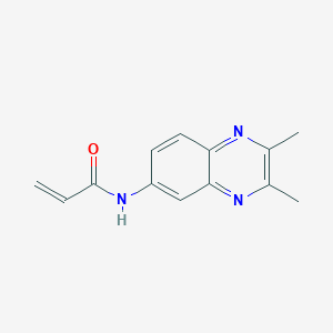 molecular formula C13H13N3O B2552567 N-(2,3-Dimethylquinoxalin-6-yl)prop-2-enamide CAS No. 2361657-27-2