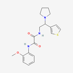 N1-(2-methoxyphenyl)-N2-(2-(pyrrolidin-1-yl)-2-(thiophen-3-yl)ethyl)oxalamide