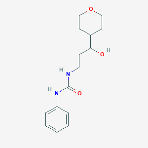 3-[3-hydroxy-3-(oxan-4-yl)propyl]-1-phenylurea