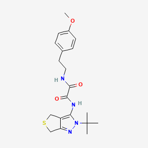 N'-(2-tert-butyl-4,6-dihydrothieno[3,4-c]pyrazol-3-yl)-N-[2-(4-methoxyphenyl)ethyl]oxamide