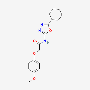 N-(5-cyclohexyl-1,3,4-oxadiazol-2-yl)-2-(4-methoxyphenoxy)acetamide