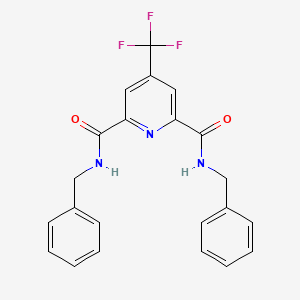 N~2~,N~6~-dibenzyl-4-(trifluoromethyl)-2,6-pyridinedicarboxamide