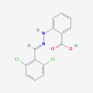 molecular formula C14H10Cl2N2O2 B255260 2-[2-(2,6-Dichlorobenzylidene)hydrazino]benzoic acid 