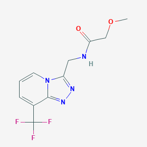 2-methoxy-N-((8-(trifluoromethyl)-[1,2,4]triazolo[4,3-a]pyridin-3-yl)methyl)acetamide
