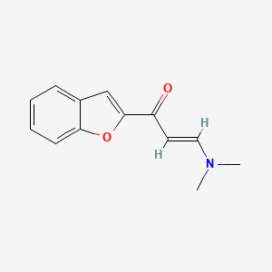 molecular formula C13H13NO2 B2552606 1-(1-Benzofuran-2-yl)-3-(dimethylamino)prop-2-en-1-one CAS No. 112677-18-6