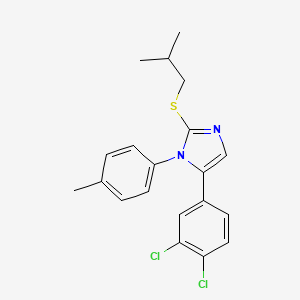 5-(3,4-dichlorophenyl)-2-(isobutylthio)-1-(p-tolyl)-1H-imidazole