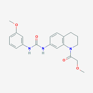 1-(1-(2-Methoxyacetyl)-1,2,3,4-tetrahydroquinolin-7-yl)-3-(3-methoxyphenyl)urea