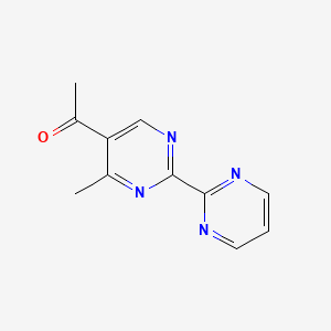 molecular formula C11H10N4O B2552628 1-(4-Methyl-[2,2'-bipyrimidin]-5-yl)ethan-1-one CAS No. 1342643-17-7