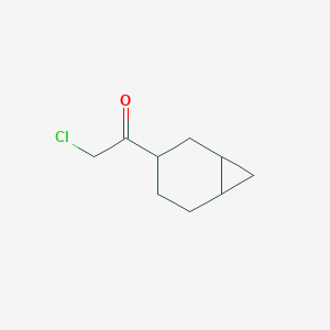 molecular formula C9H13ClO B2552629 1-(3-双环[4.1.0]庚基)-2-氯乙酮 CAS No. 2008278-62-2