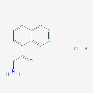 molecular formula C12H12ClNO B2552635 2-Amino-1-(naphthalen-1-yl)ethan-1-one hydrochloride CAS No. 53773-37-8