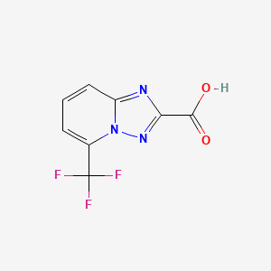 molecular formula C8H4F3N3O2 B2552637 5-(Trifluoromethyl)-[1,2,4]triazolo[1,5-a]pyridine-2-carboxylic acid CAS No. 2060593-56-6