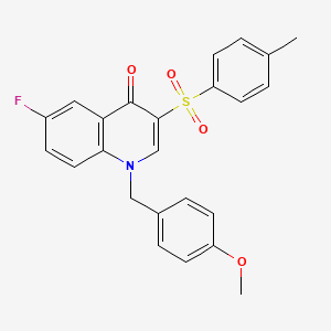 6-fluoro-1-(4-methoxybenzyl)-3-tosylquinolin-4(1H)-one