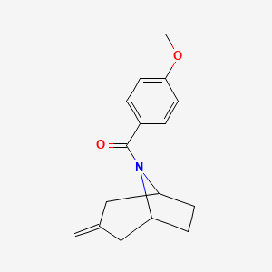 (4-methoxyphenyl)((1R,5S)-3-methylene-8-azabicyclo[3.2.1]octan-8-yl)methanone