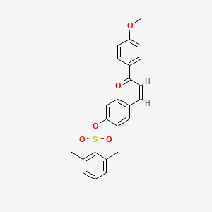 4-[3-(4-Methoxyphenyl)-3-oxo-1-propenyl]phenyl 2,4,6-trimethylbenzenesulfonate
