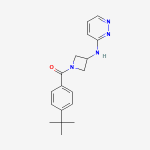 molecular formula C18H22N4O B2552667 N-[1-(4-tert-butylbenzoyl)azetidin-3-yl]pyridazin-3-amine CAS No. 2097924-70-2
