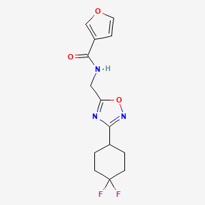 N-((3-(4,4-difluorocyclohexyl)-1,2,4-oxadiazol-5-yl)methyl)furan-3-carboxamide