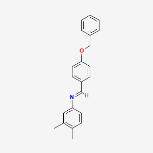 molecular formula C22H21NO B2552689 N-(4-Benzyloxybenzylidene)-3,4-xylidine CAS No. 70627-45-1