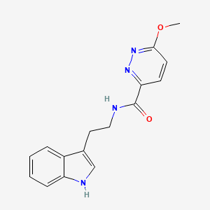 molecular formula C16H16N4O2 B2552697 N-(2-(1H-indol-3-yl)ethyl)-6-methoxypyridazine-3-carboxamide CAS No. 1421467-29-9