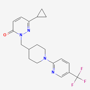 6-Cyclopropyl-2-({1-[5-(trifluoromethyl)pyridin-2-yl]piperidin-4-yl}methyl)-2,3-dihydropyridazin-3-one