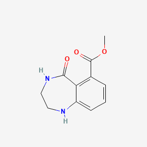 molecular formula C11H12N2O3 B2552716 Methyl 5-oxo-1,2,3,4-tetrahydro-1,4-benzodiazepine-6-carboxylate CAS No. 2445785-96-4