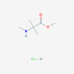 molecular formula C6H14ClNO2 B2552720 N-methyl-aminoisobutyric acid methyl ester hydrochloride CAS No. 242468-73-1