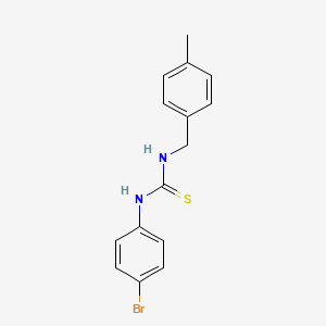 molecular formula C15H15BrN2S B2552721 N-(4-bromophenyl)-N'-(4-methylbenzyl)thiourea CAS No. 133192-89-9